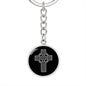 Celtic Cross Engraved Keychain - Urban Celt