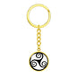 Celtic Triskele Engraved Keychain - Urban Celt