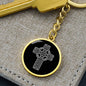 Celtic Cross Engraved Keychain - Urban Celt