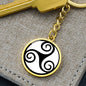 Celtic Triskele Engraved Keychain - Urban Celt