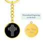 Celtic Cross Engraved Keychain - Urban Celt