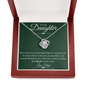 To Daughter from Dad Love Knot Necklace - Urban Celt