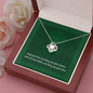 Celtic Love Knot Necklace - Gaelic Blessing Message Card - Urban Celt