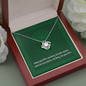 Celtic Love Knot Necklace - Gaelic Blessing Message Card - Urban Celt