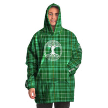 Load image into Gallery viewer, Celtic Green Tartan Snug Hoodie - Urban Celt