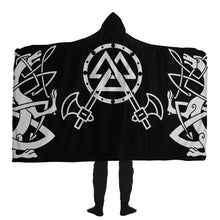 Load image into Gallery viewer, Viking Dragon Hooded Blanket - Urban Celt