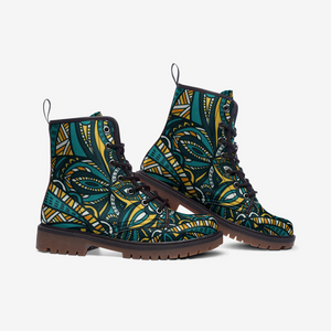 Tribal Mandala Vegan Leather Boots