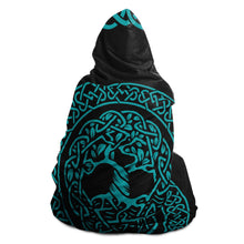 Load image into Gallery viewer, Norse Tree of Life Hooded Blanket - Urban Celt