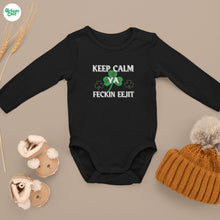 Load image into Gallery viewer, Keep Calm Ya Feckin Eejit Baby Onesie - Urban Celt