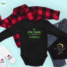 Load image into Gallery viewer, The Craic is Mighty Long Sleeve Onesie - Urban Celt