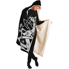 Load image into Gallery viewer, Viking Dragon Hooded Blanket - Urban Celt