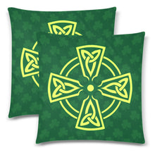 Load image into Gallery viewer, Celtic Cross Custom Pillow Cases 18"x 18" - Urban Celt
