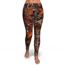 Load image into Gallery viewer, Orange Woodland Leggings - Urban Celt