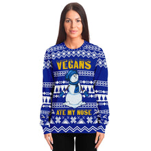 Load image into Gallery viewer, Vegans Ate My Nose Christmas Sweatshirt - Urban Celt