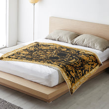 Load image into Gallery viewer, Baroque Skull Fleece Blanket - Urban Celt