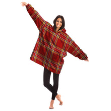 Load image into Gallery viewer, Red Tartan Plaid Snug Hoodie - Urban Celt