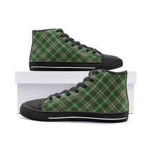 Load image into Gallery viewer, Green/Red Tartan Plaid High Tops - Urban Celt