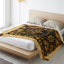 Load image into Gallery viewer, Baroque Skull Fleece Blanket - Urban Celt