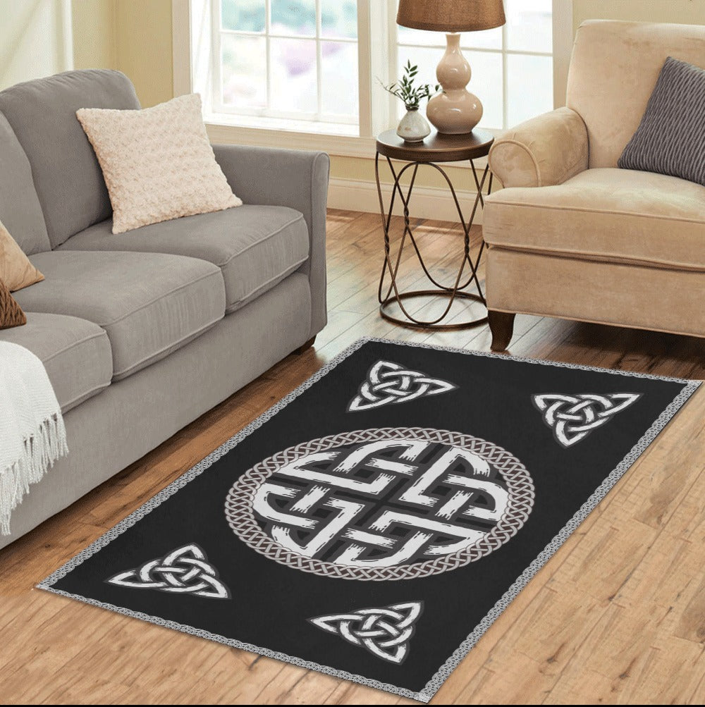 Celtic Knot and Symbols Area Rug 5'x3'3''
