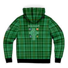 Load image into Gallery viewer, Green Tartan Saoirse Fleece Zip Hoodie - Urban Celt