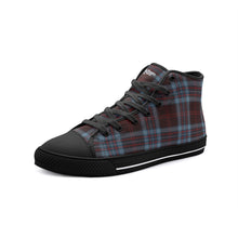 Load image into Gallery viewer, Blue & Red Tartan Plaid High Top Canvas Shoes - Urban Celt