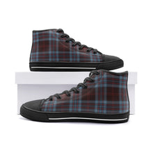 Load image into Gallery viewer, Blue & Red Tartan Plaid High Top Canvas Shoes - Urban Celt