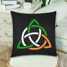 Load image into Gallery viewer, Celtic Knot Tricolour Pillow Cases 18"x 18" - Urban Celt