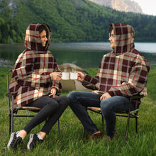 Load image into Gallery viewer, Cream & Brown Tartan Snug Hoodie - Urban Celt