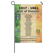 Load image into Gallery viewer, Hunger Strikes Roll of Honor Garden Flag 28''x 40'' - Urban Celt