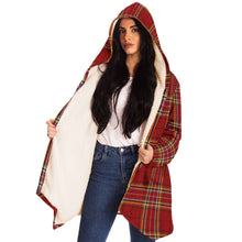 Load image into Gallery viewer, Red Tartan Hooded Cloak - Urban Celt