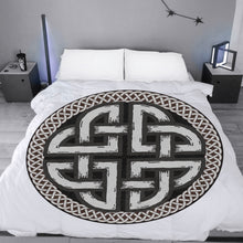 Load image into Gallery viewer, Celtic Knot Style Circular Micro Fleece Blanket - Urban Celt