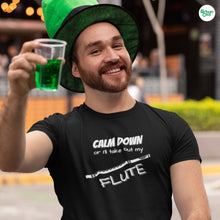 Load image into Gallery viewer, Calm Down Flute T-shirt - Urban Celt