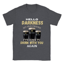 Load image into Gallery viewer, Hello Darkness My Old Friend T-shirt - Urban Celt