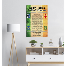 Load image into Gallery viewer, 1917-1981 Roll of Honour Canvas Print 60x90cm
