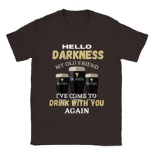 Load image into Gallery viewer, Hello Darkness My Old Friend T-shirt - Urban Celt