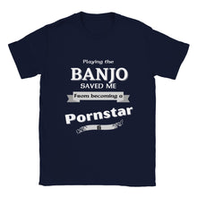 Load image into Gallery viewer, Playing the Banjo Saved Me T-shirt - Urban Celt