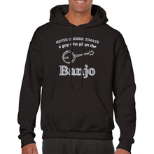 Load image into Gallery viewer, Never Underestimate a Guy on Banjo Hoodie - Urban Celt