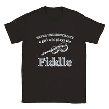 Load image into Gallery viewer, Kids Size Girls Fiddle Player T-shirt - Urban Celt