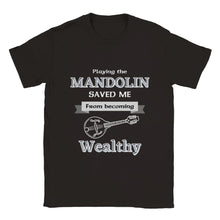 Load image into Gallery viewer, Playing the Mandolin Saved Me - T-shirt - Urban Celt