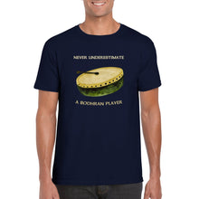 Load image into Gallery viewer, Never Underestimate a Bodhran Player T-shirt - Urban Celt