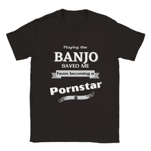 Load image into Gallery viewer, Playing the Banjo Saved Me T-shirt - Urban Celt