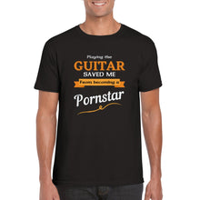 Load image into Gallery viewer, Playing the Guitar Saved Me T-shirt - Urban Celt