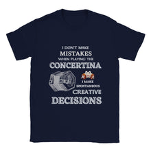Load image into Gallery viewer, I Don't Make Mistakes Playing Concertina T-shirt - Urban Celt