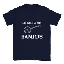 Load image into Gallery viewer, Life is Better with Banjos T-shirt - Urban Celt