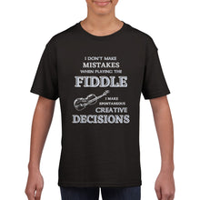 Load image into Gallery viewer, Classic Kids Fiddle Music T-shirt - Urban Celt