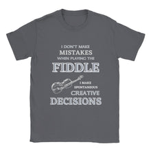 Load image into Gallery viewer, I Don't Make Mistakes On Fiddle T-shirt - Urban Celt