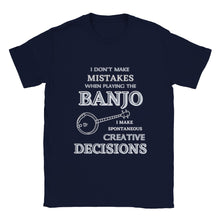 Load image into Gallery viewer, I Don't Make Mistakes On Banjo T-shirt - Urban Celt