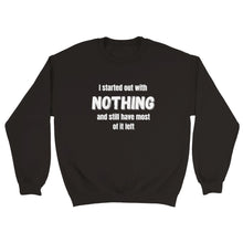 Load image into Gallery viewer, I Started Out With Nothing Crewneck Sweatshirt - Urban Celt