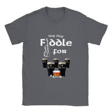 Load image into Gallery viewer, Will Play Fiddle for Guinness T-shirt - Urban Celt