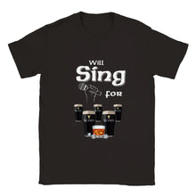 Load image into Gallery viewer, Will Sing for Guinness Unisex T-shirt - Urban Celt